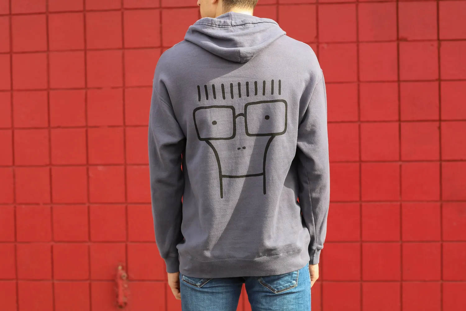 Descendents Milo Illustration hoodie granite katoen