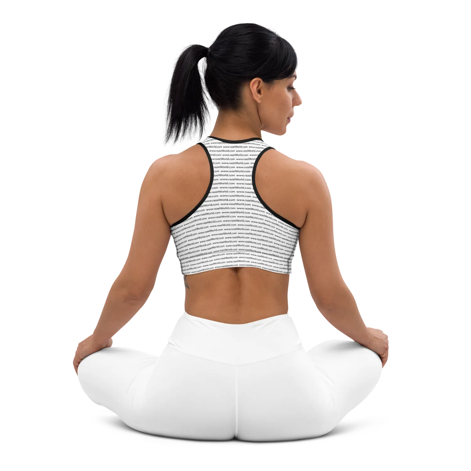 Razel Www.rzelWorld.com sportbh zwart stretch