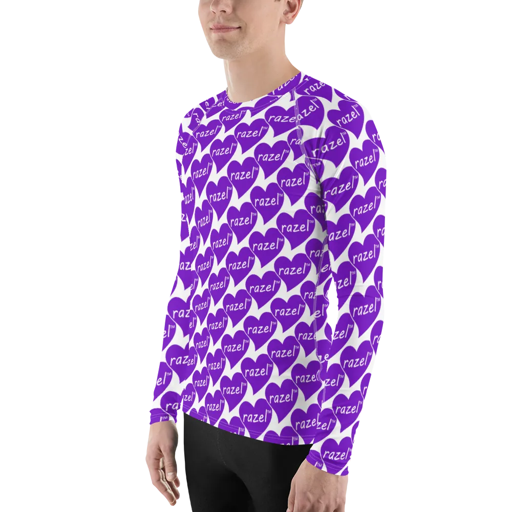 Razel Purple Hearted rashie lange mouw UPF50+