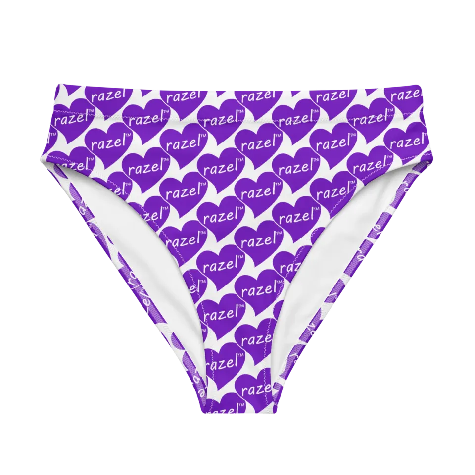 Razel Purple Hearted bikinibroekje high-waist