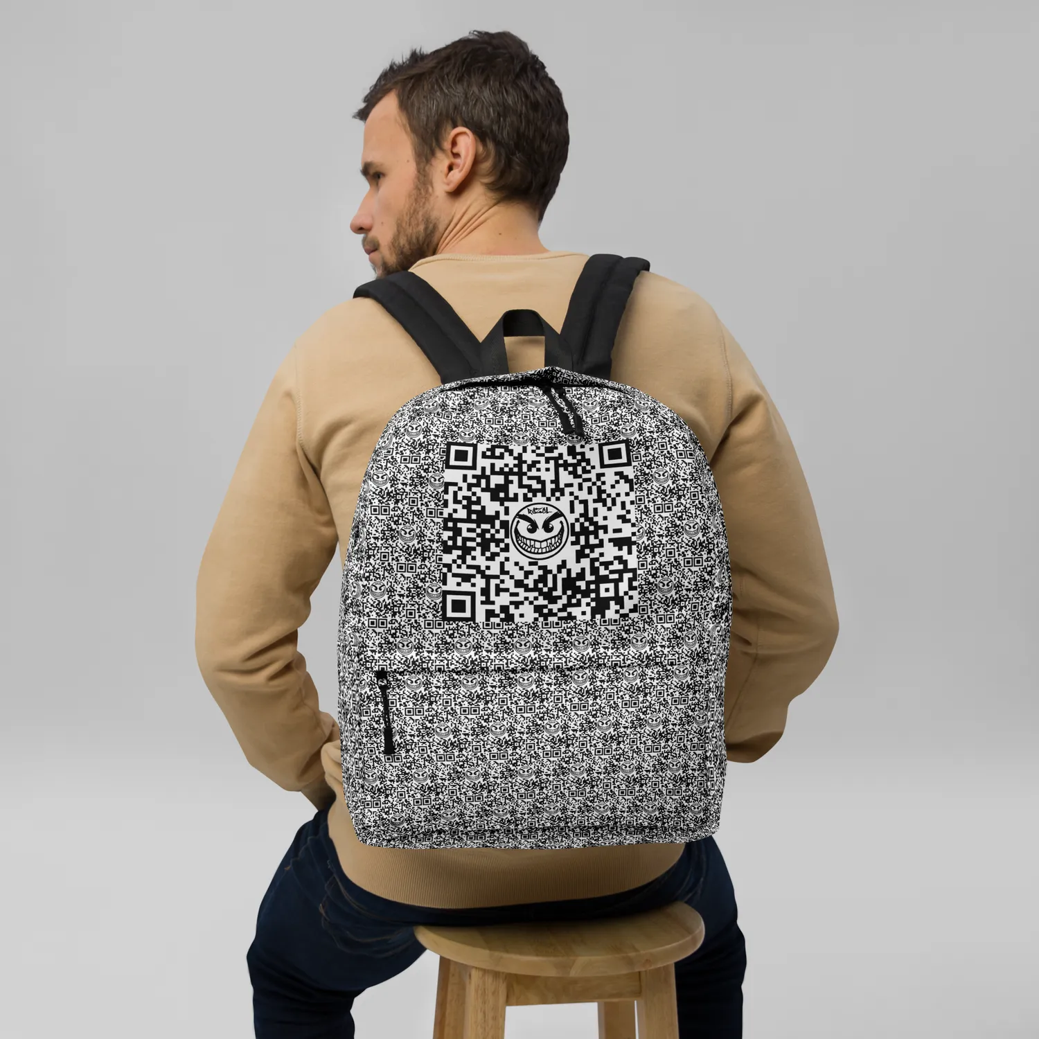 Razel Face QR Code rugzak 15 inch laptop