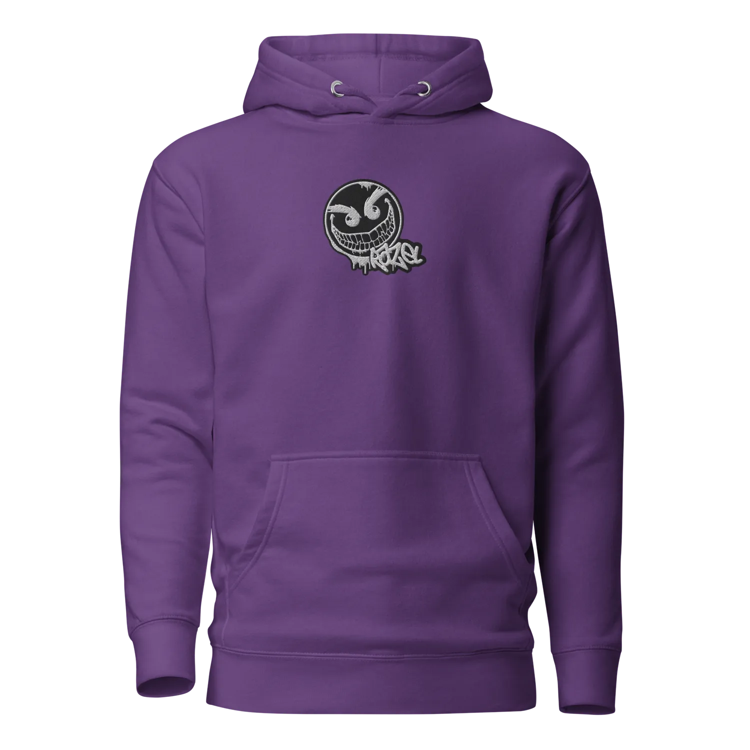 Razel Gang Drip Face Hoodie Inverted hoodie zwart katoen