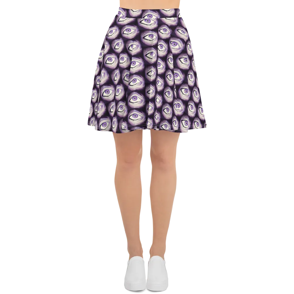 Razel Thousand Eyes zonnerok zwart stretch mid-thigh