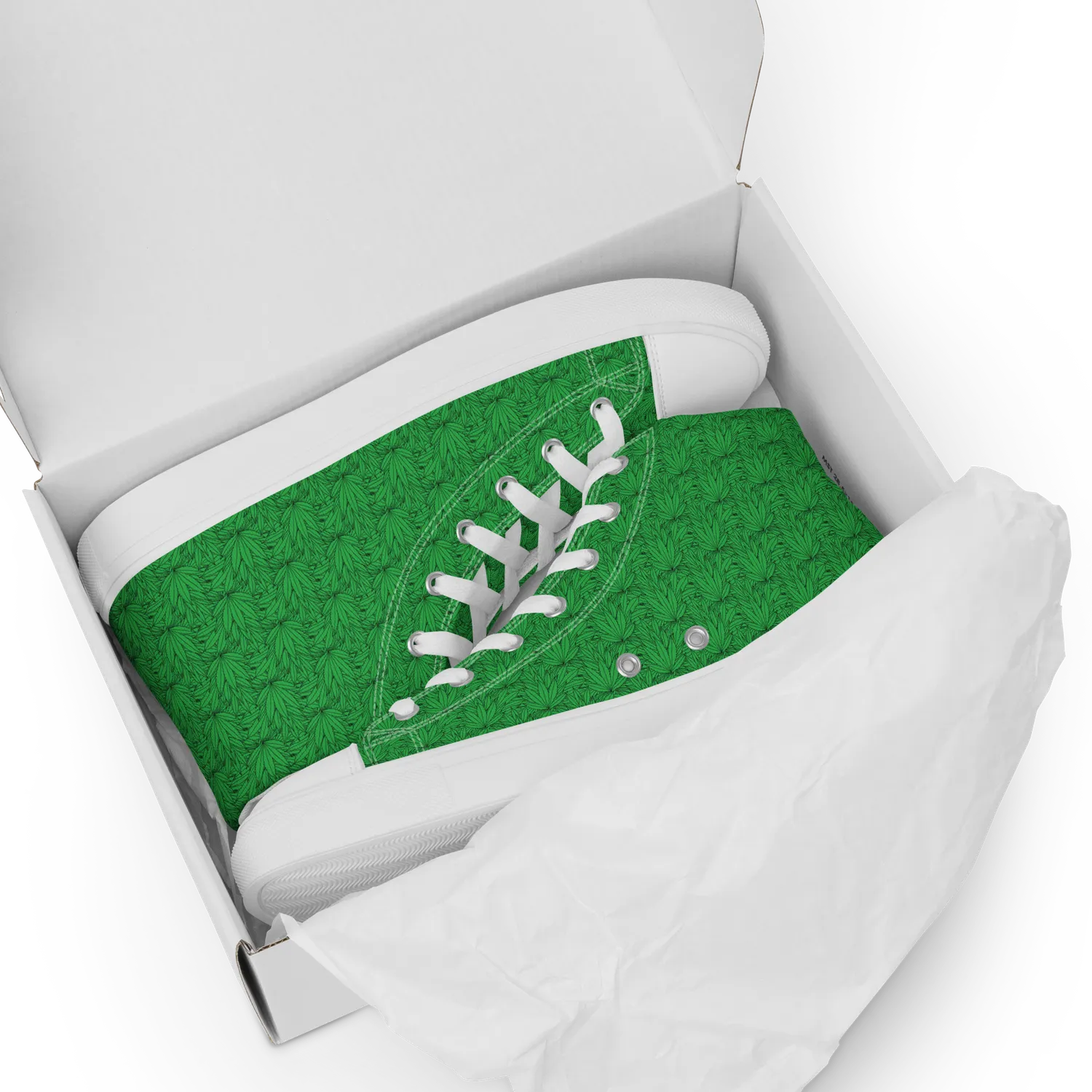 Razel Marijuana Tree Star Motif High Top Sneakers groen
