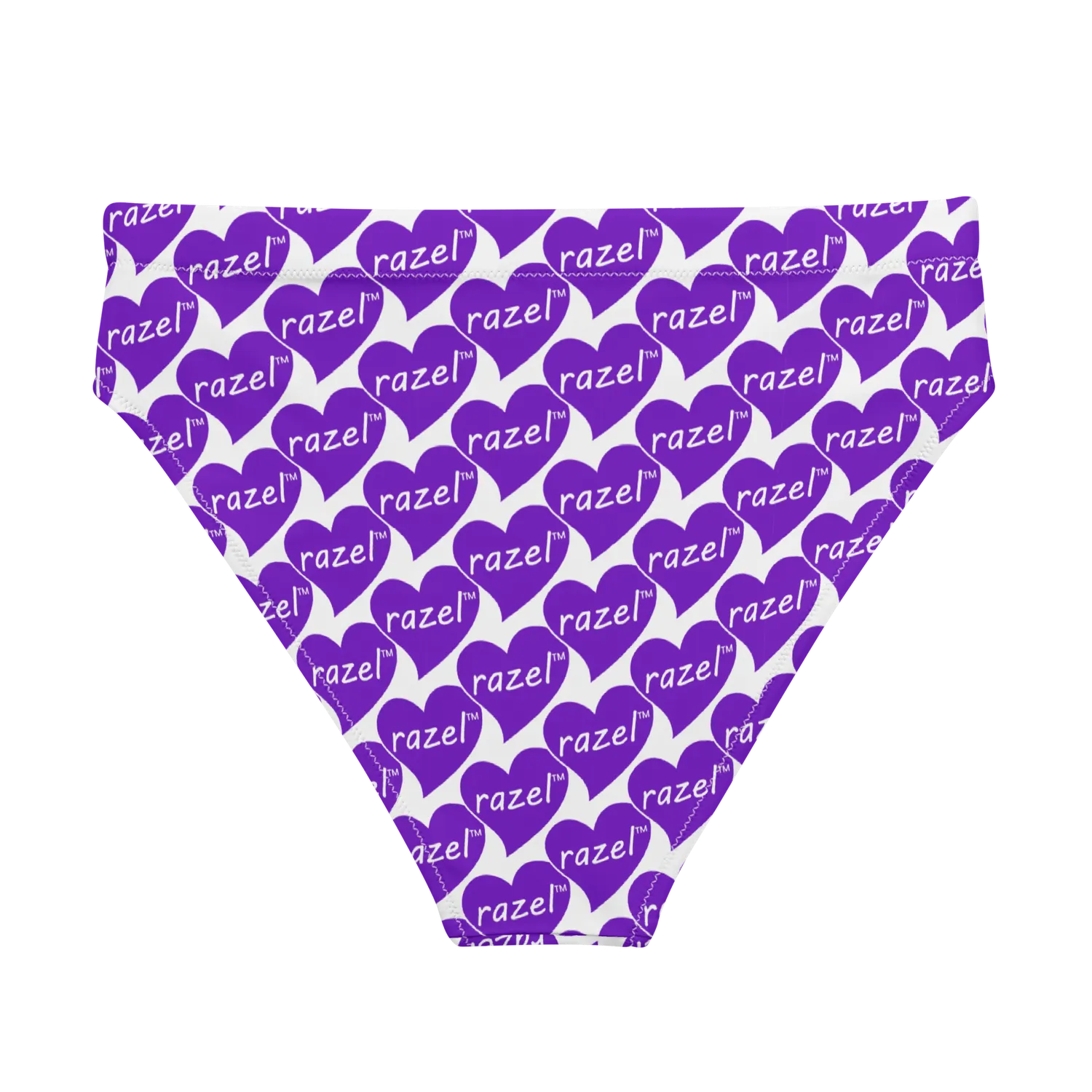 Razel Purple Hearted bikinibroekje high-waist