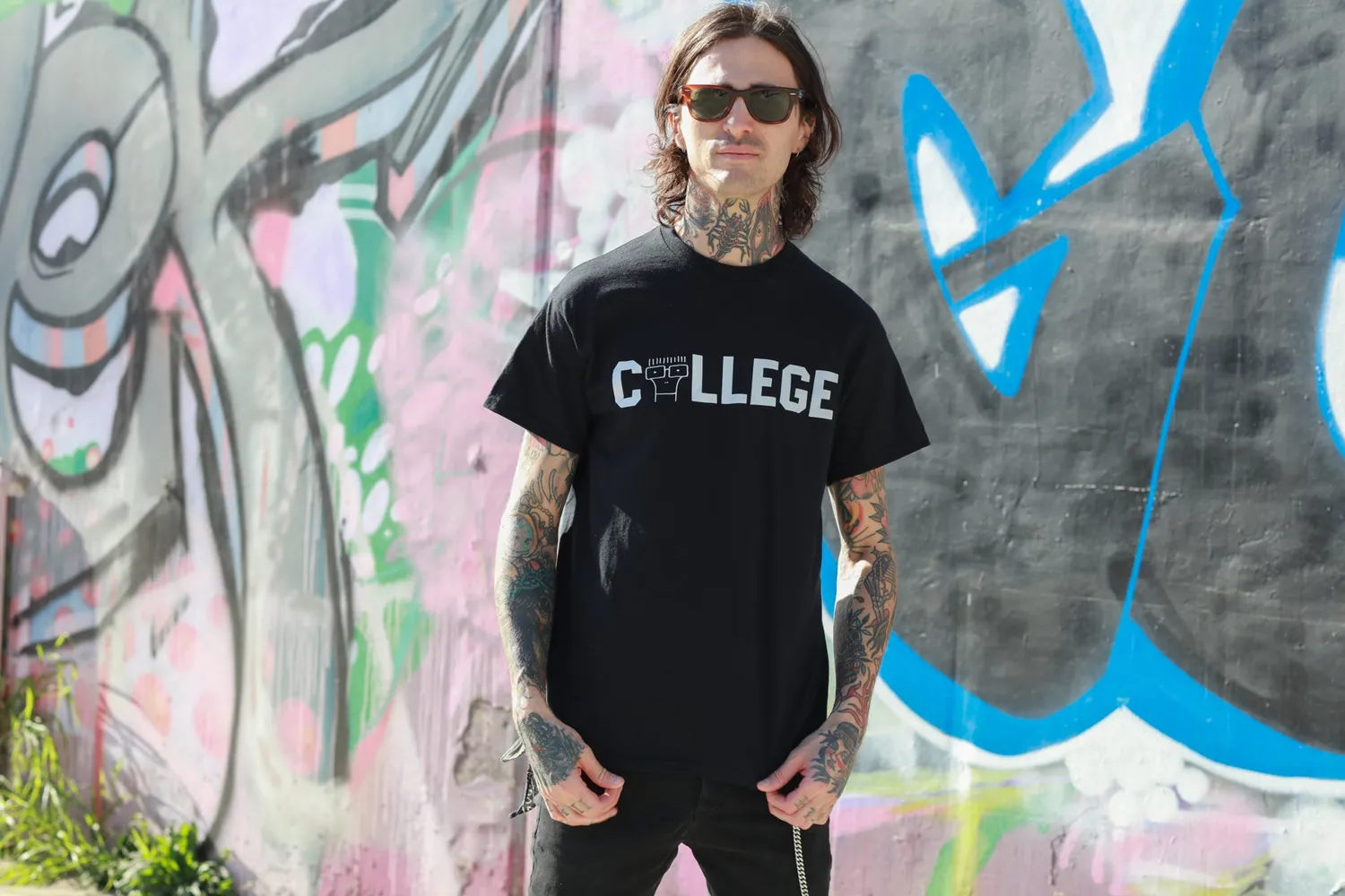 Descendents College T-shirt zwart katoen S-5X