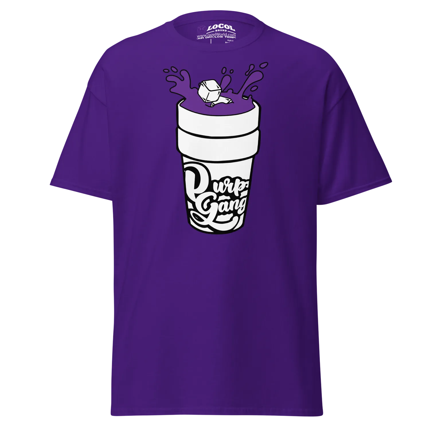 Razel Purp Gang Double Cup T-shirt zwart katoen