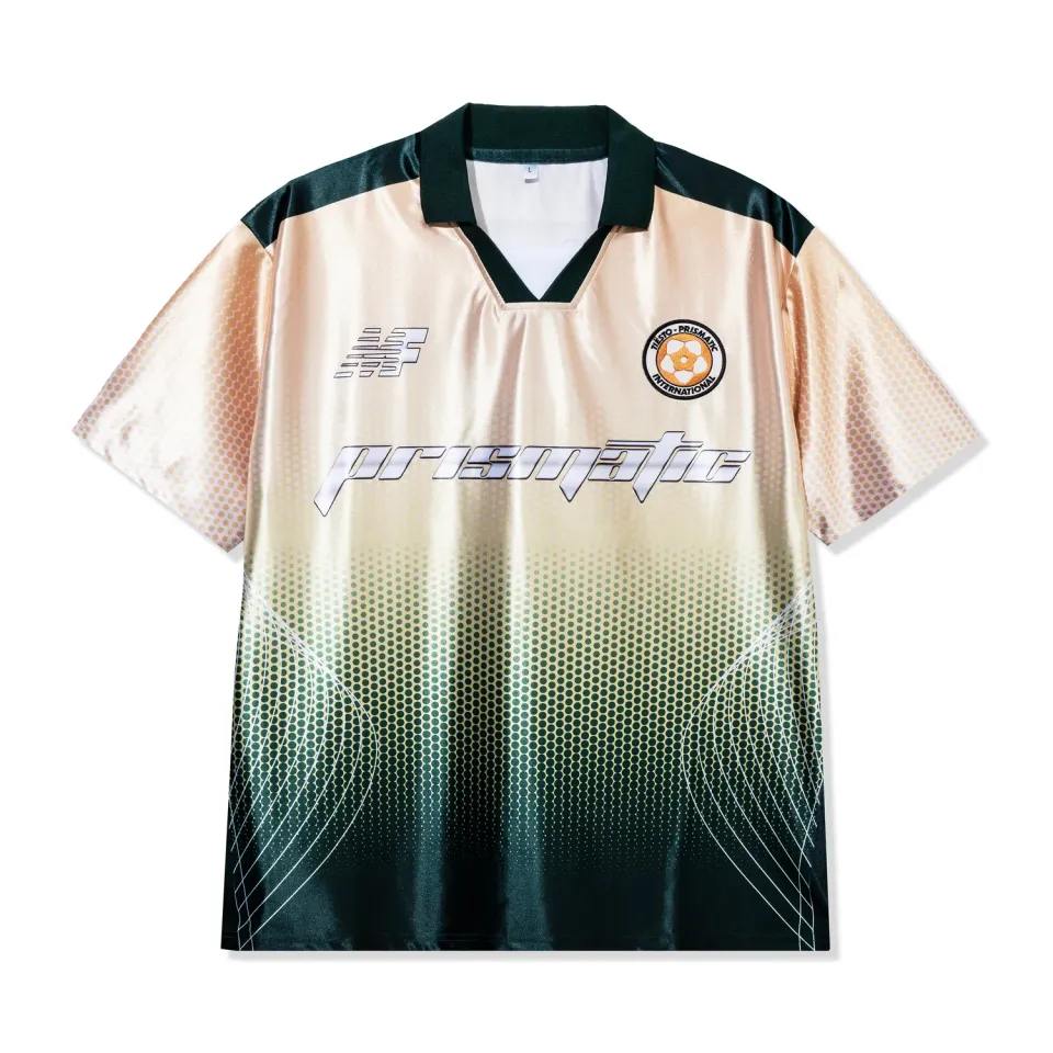 Tiësto Prismatic Soccer Jersey goud/groen satijn