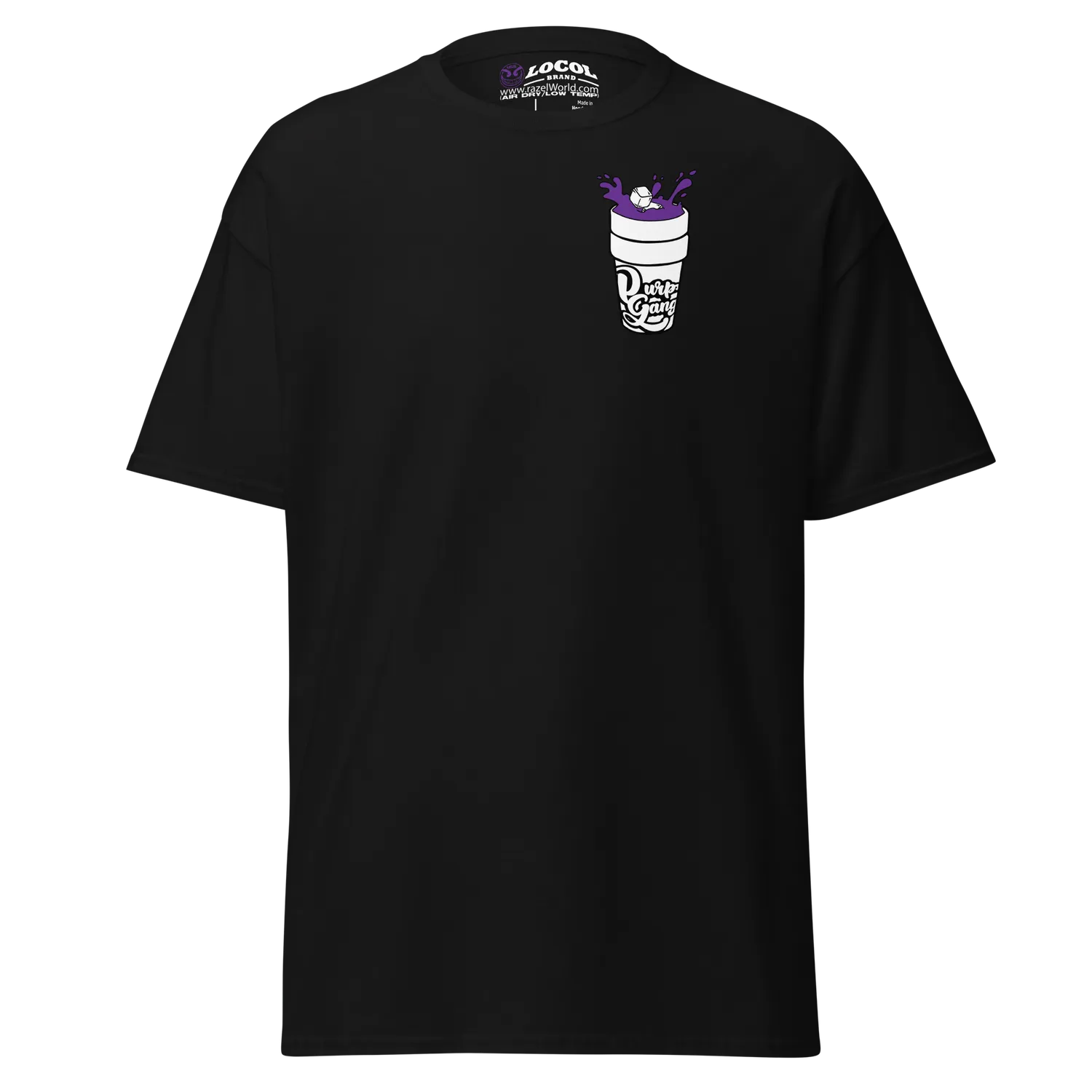 Purp Gang Double Cup T-shirt zwart katoen maat L