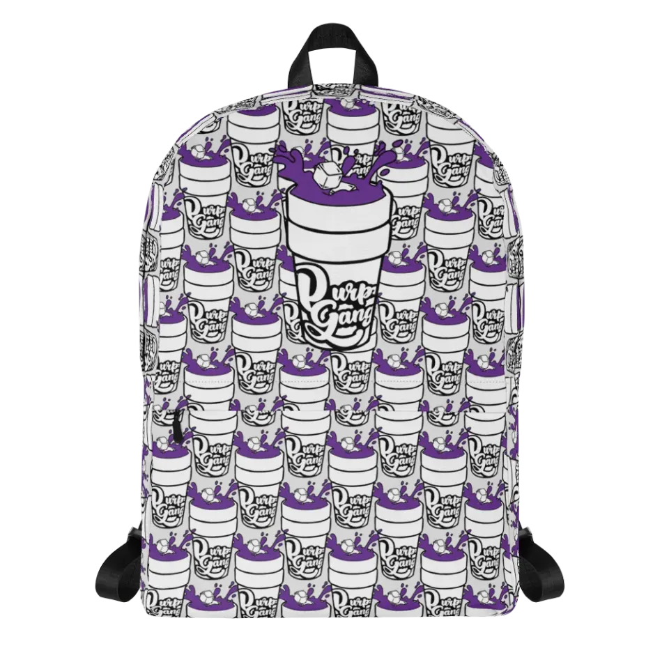Razel Purp Gang Double Cup Motif Rugzak 15 inch