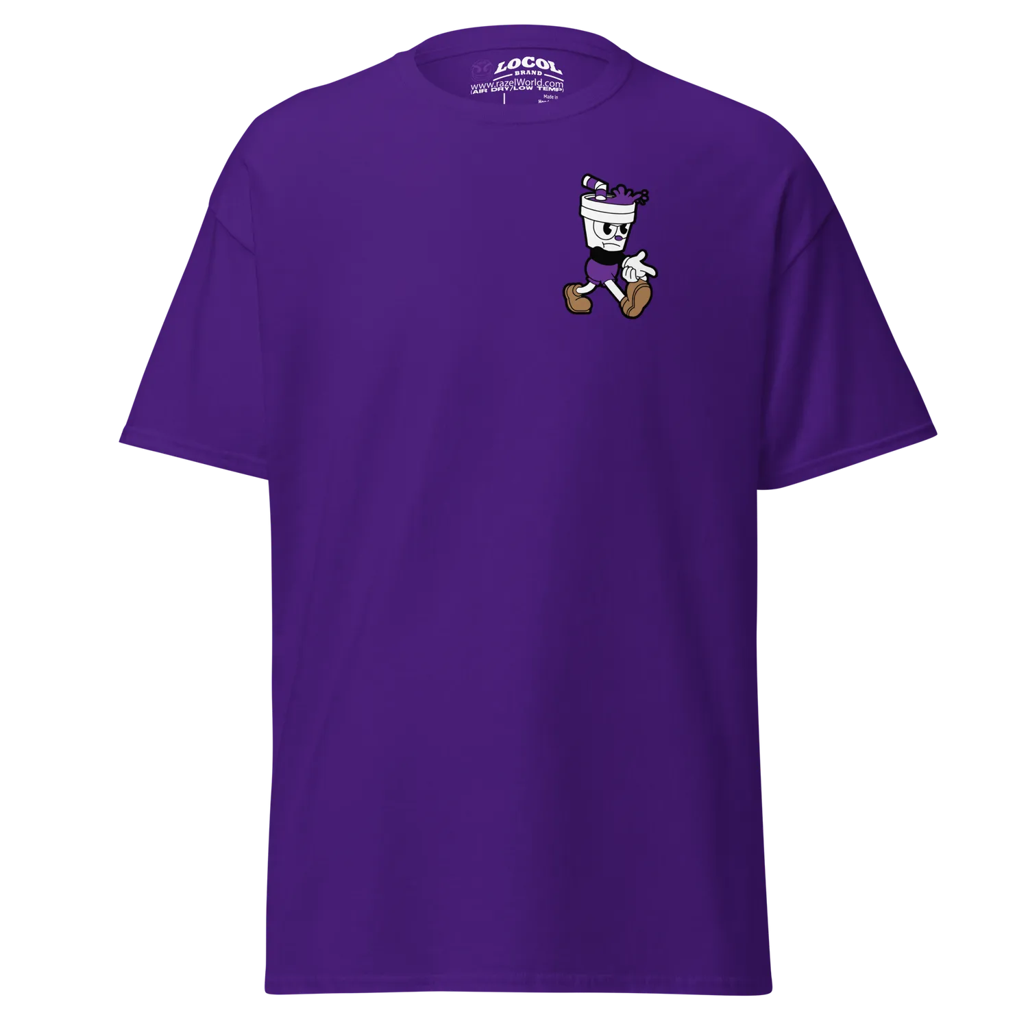 Razel Dubb Cup T-shirt Zwart 100% katoen