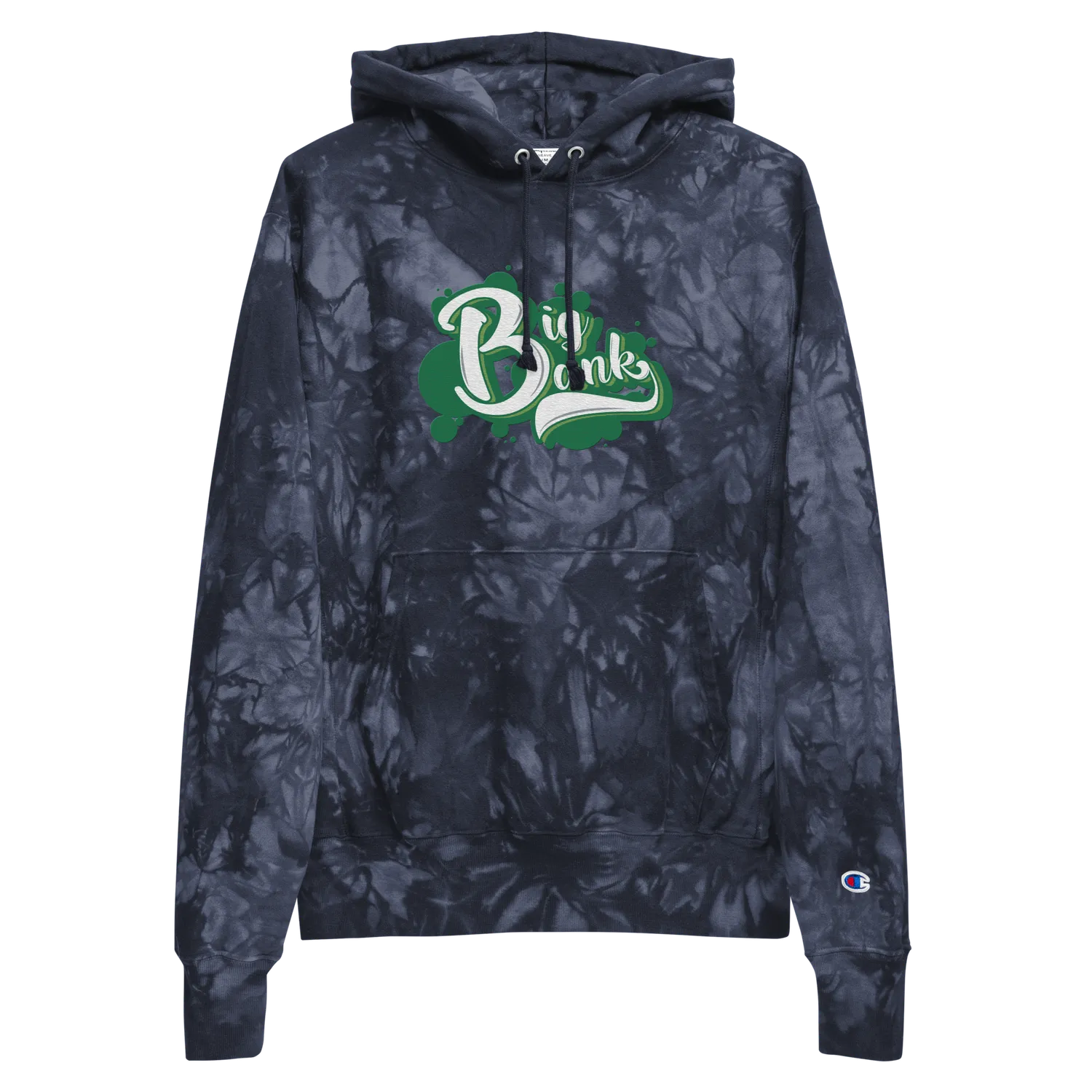 Razel Big Bank Champion hoodie zwart tie-dye