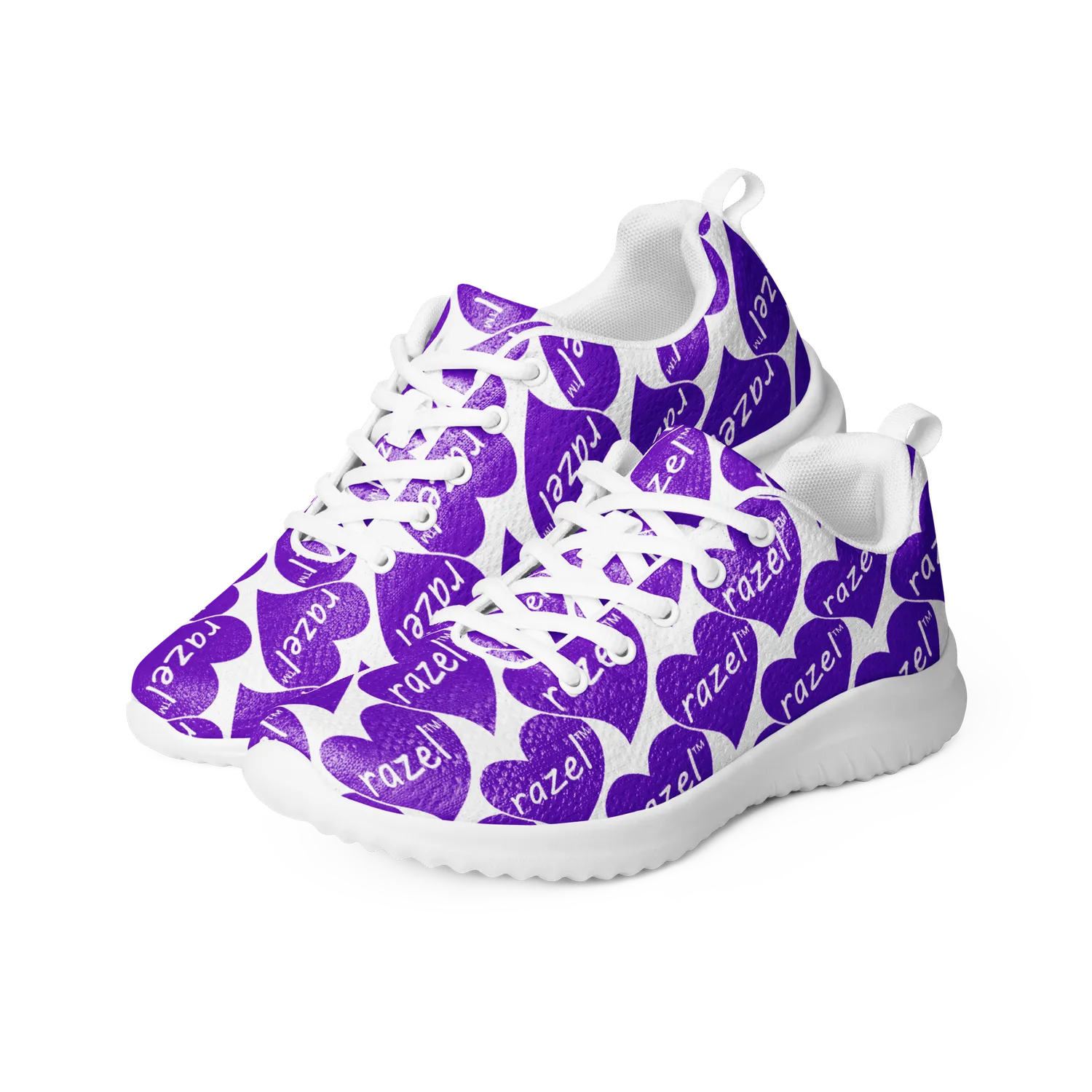 Razel Purple Hearted Motif sneakers paars ultralicht