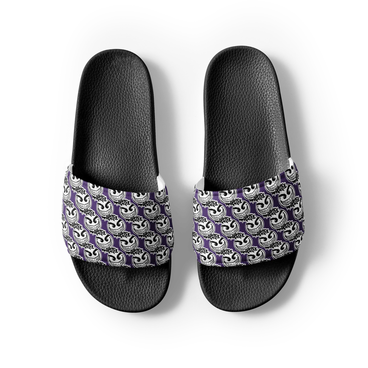 Razel Gang Drip Face slippers zwart