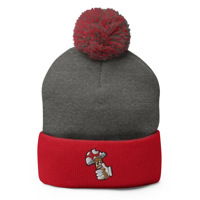 Razel Boom Bite Pom-Pom Muts Zwart Acryl