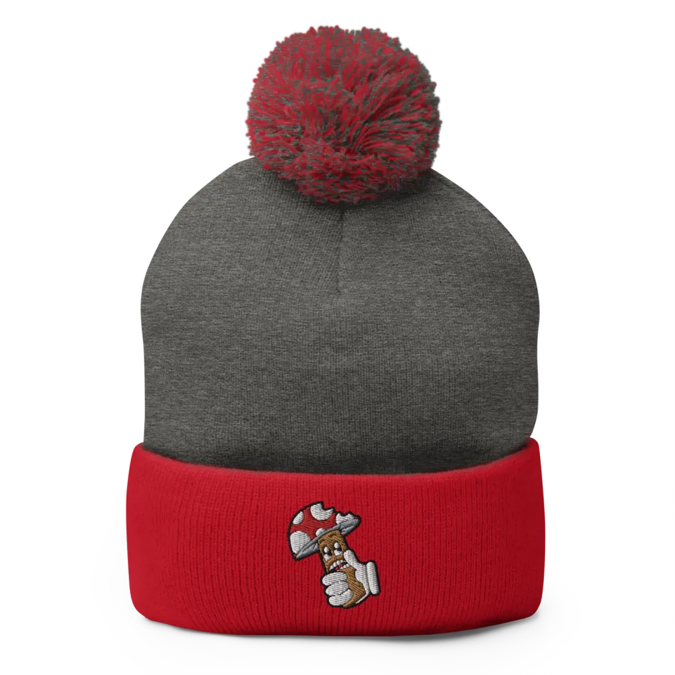Razel Boom Bite Pom-Pom Muts Zwart Acryl