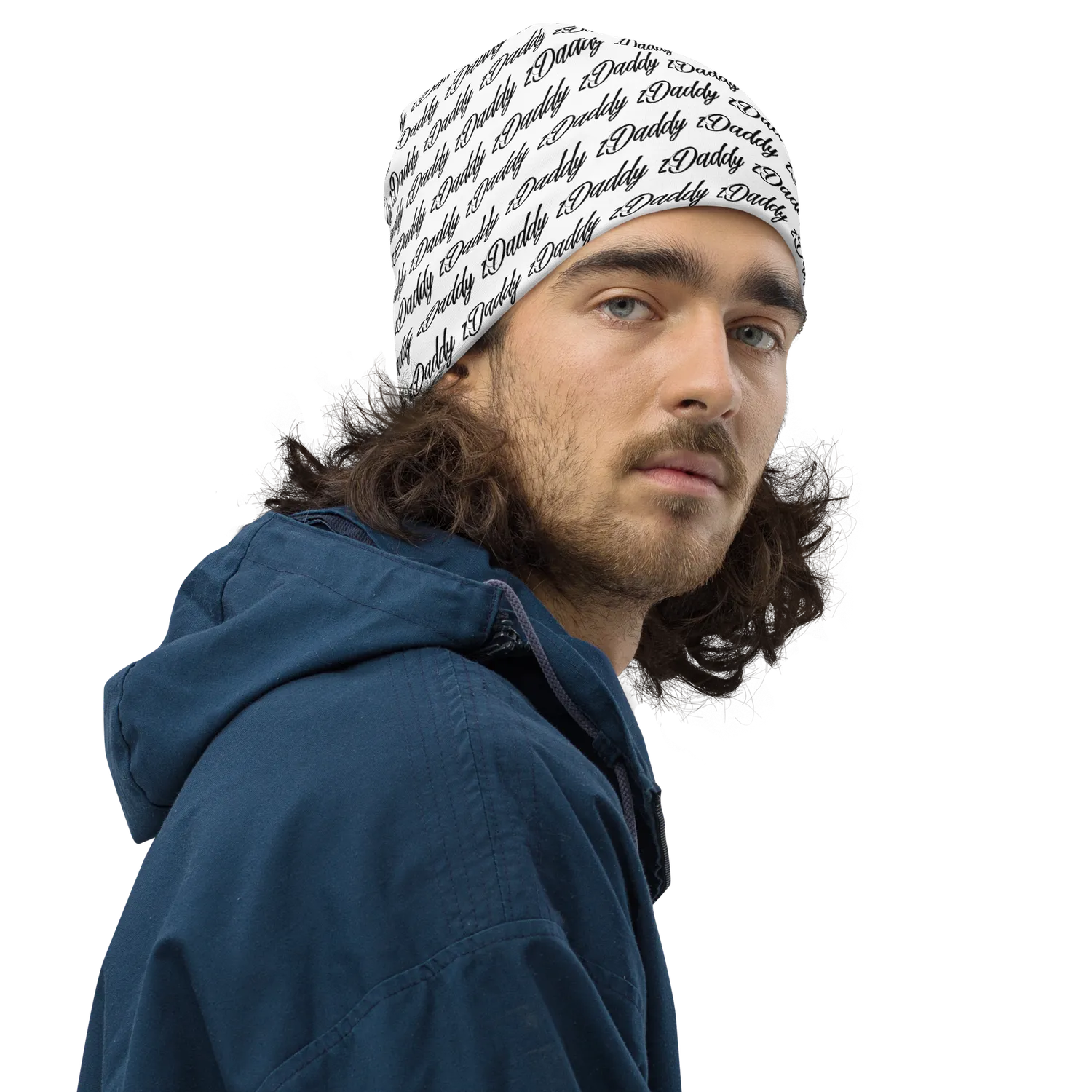 Razel zDaddy Motif Beanie muts dubbellaags zwart
