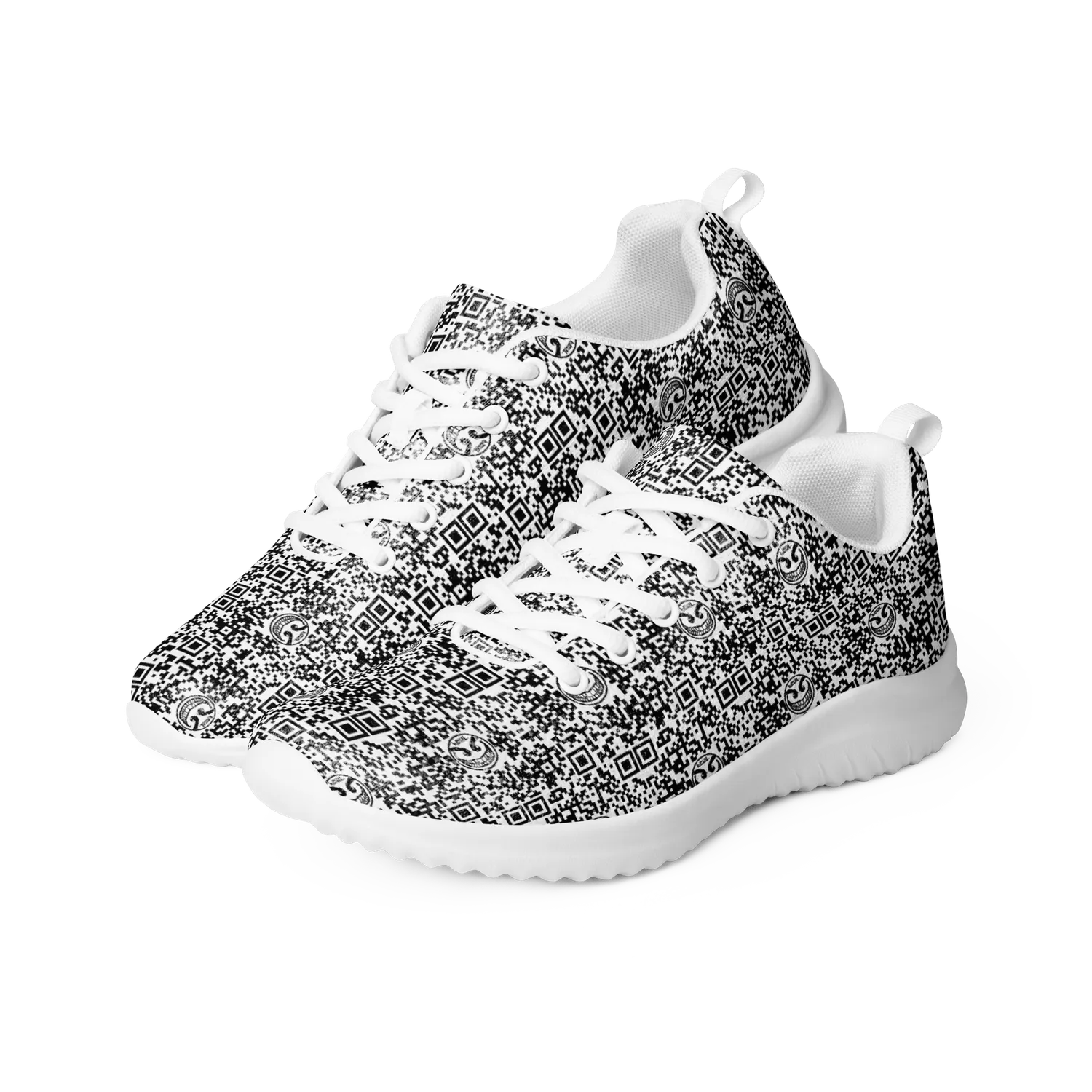 Razel Face QR Code Motif Sneakers flyknit licht