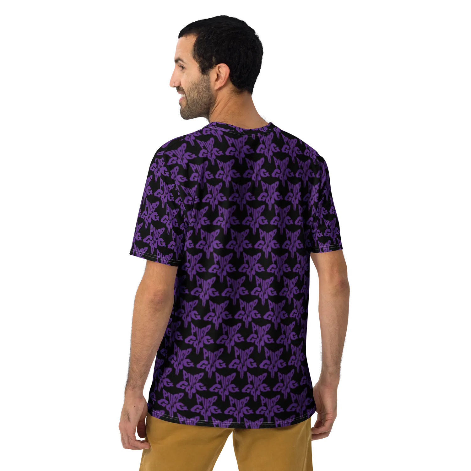 Razel Purp Gang Rock Star Motif T-shirt M stretch