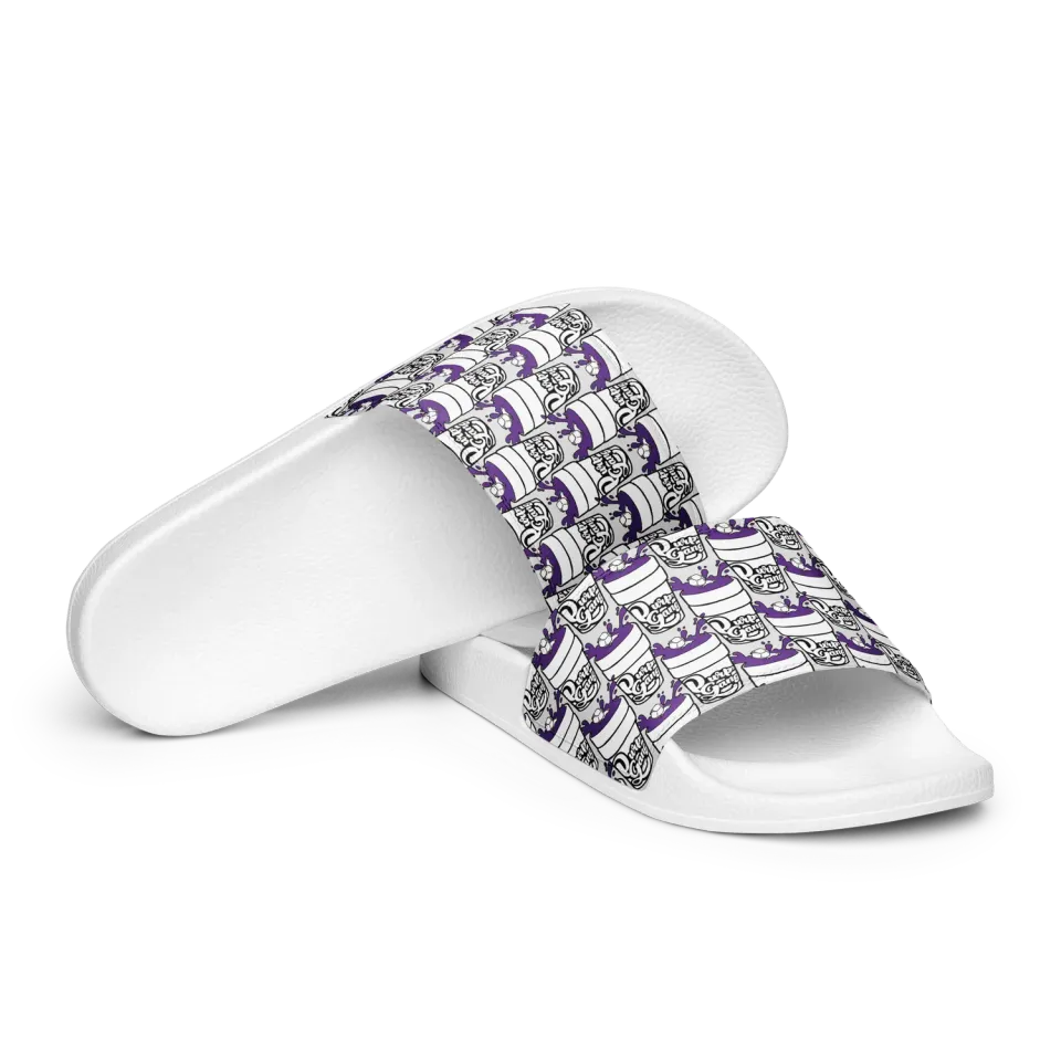 Razel Purp Gang Double Cup slides zwart gevoerd