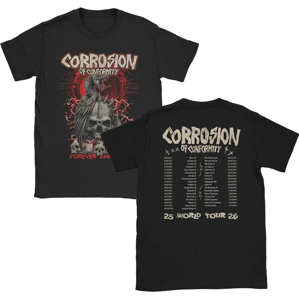 Corrosion of Conformity 2025 Tour T-shirt officieel
