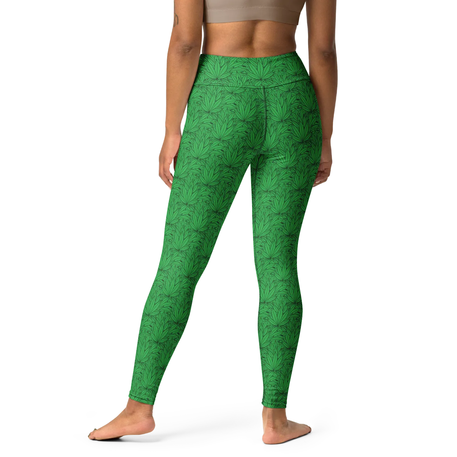 Razel Marijuana Tree Star legging hoge taille zwart