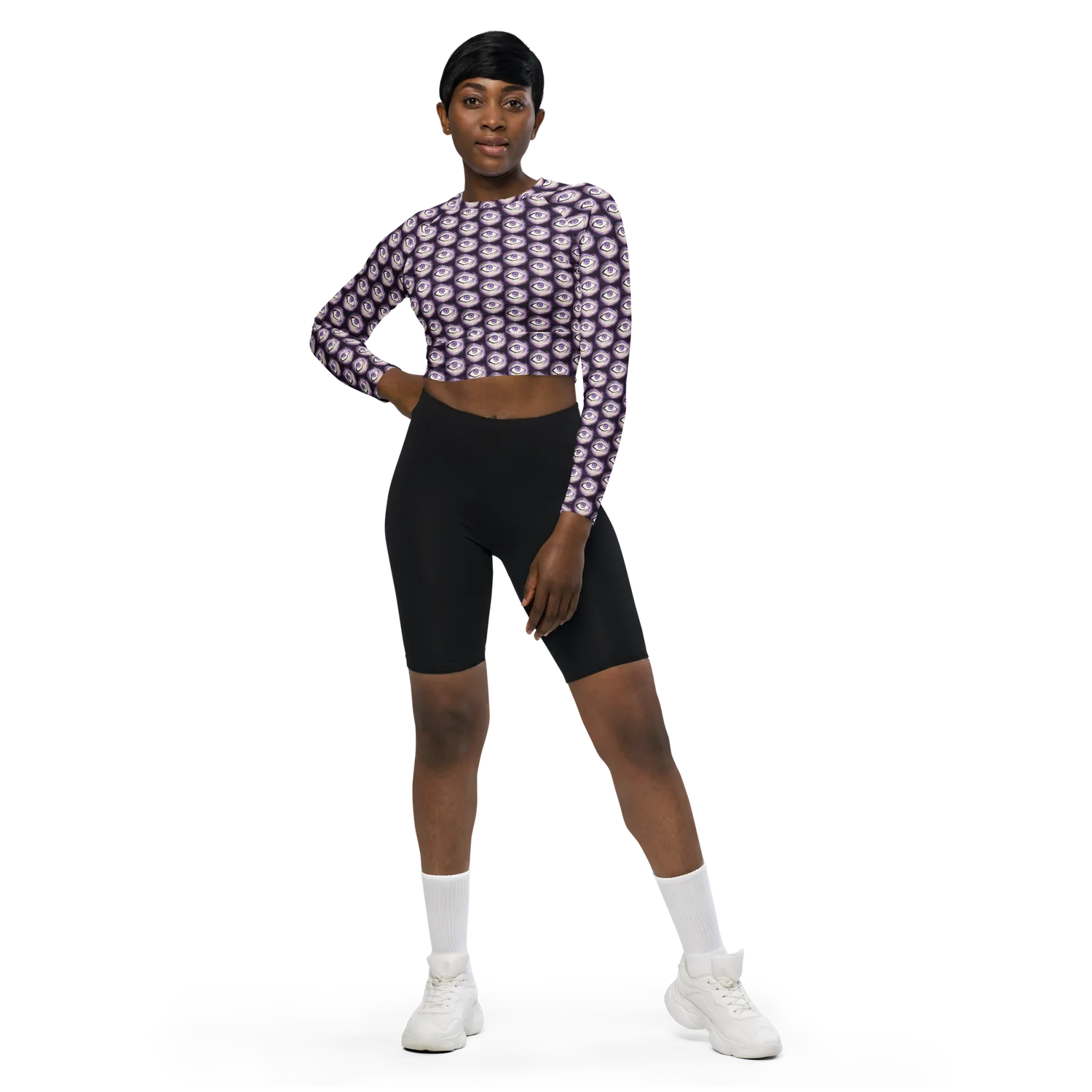 Razel Thousand Eyes croptop lange mouw maat M