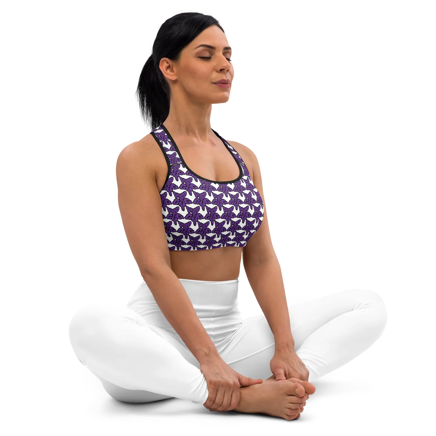 Razel Purp Gang Rock Star sportbh zwart stretch