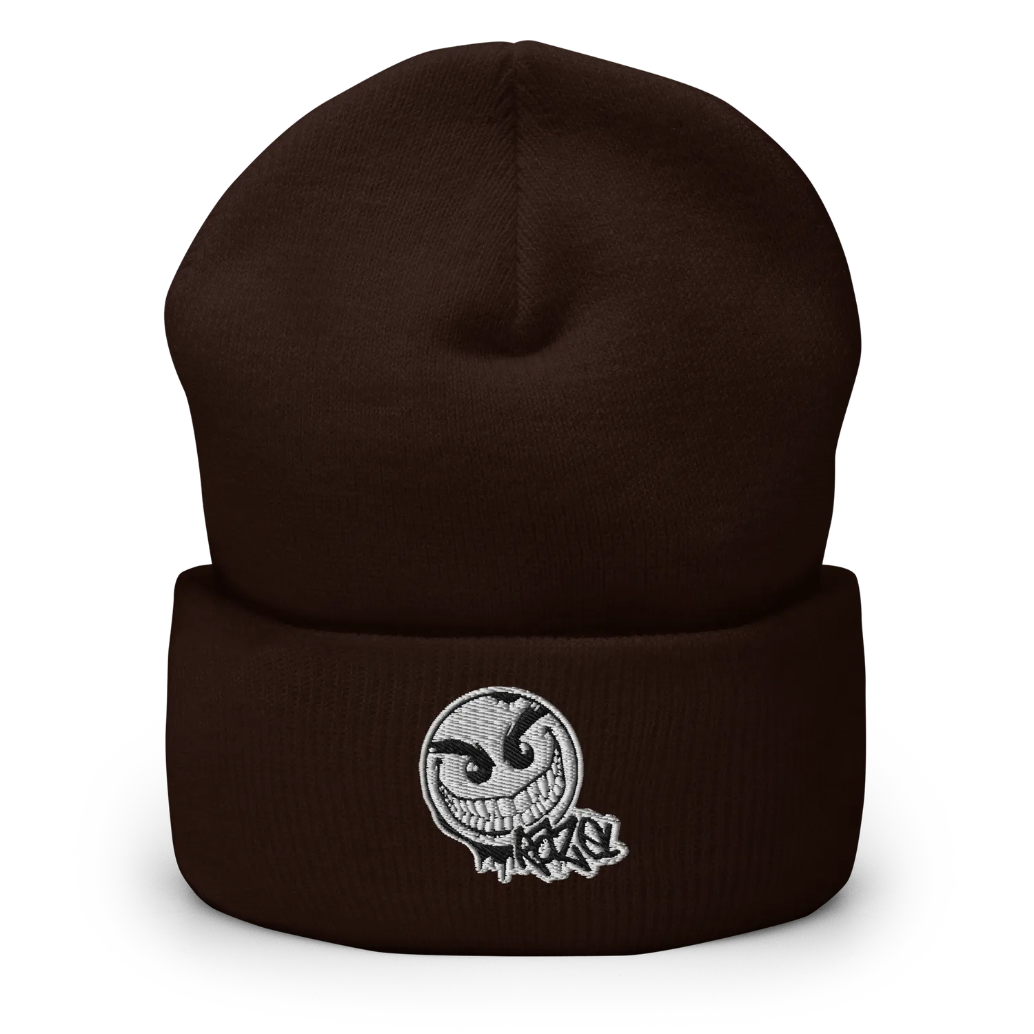 Razel Gang Drip Face beanie zwart unisex