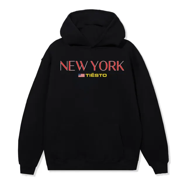 Tiësto NY Statue of Liberty Hoodie zwart heavyweight