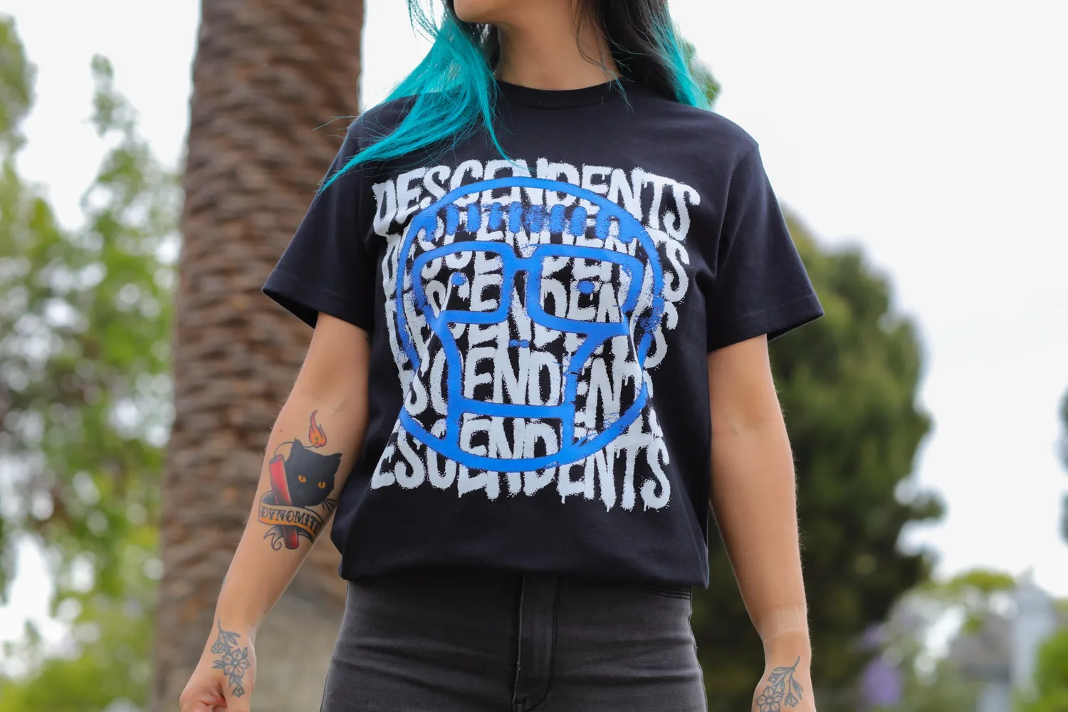 Descendents Spray Repeater t-shirt zwart katoen