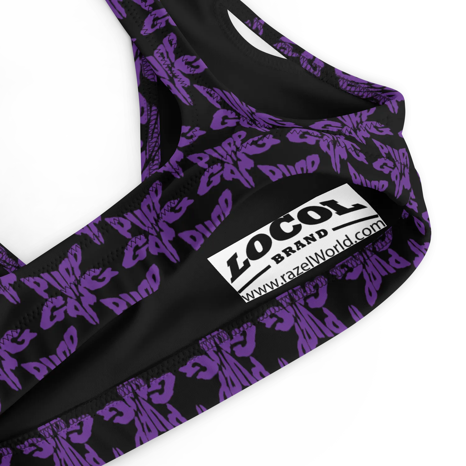 Razel Purp Gang Rock Star bikinitop padded