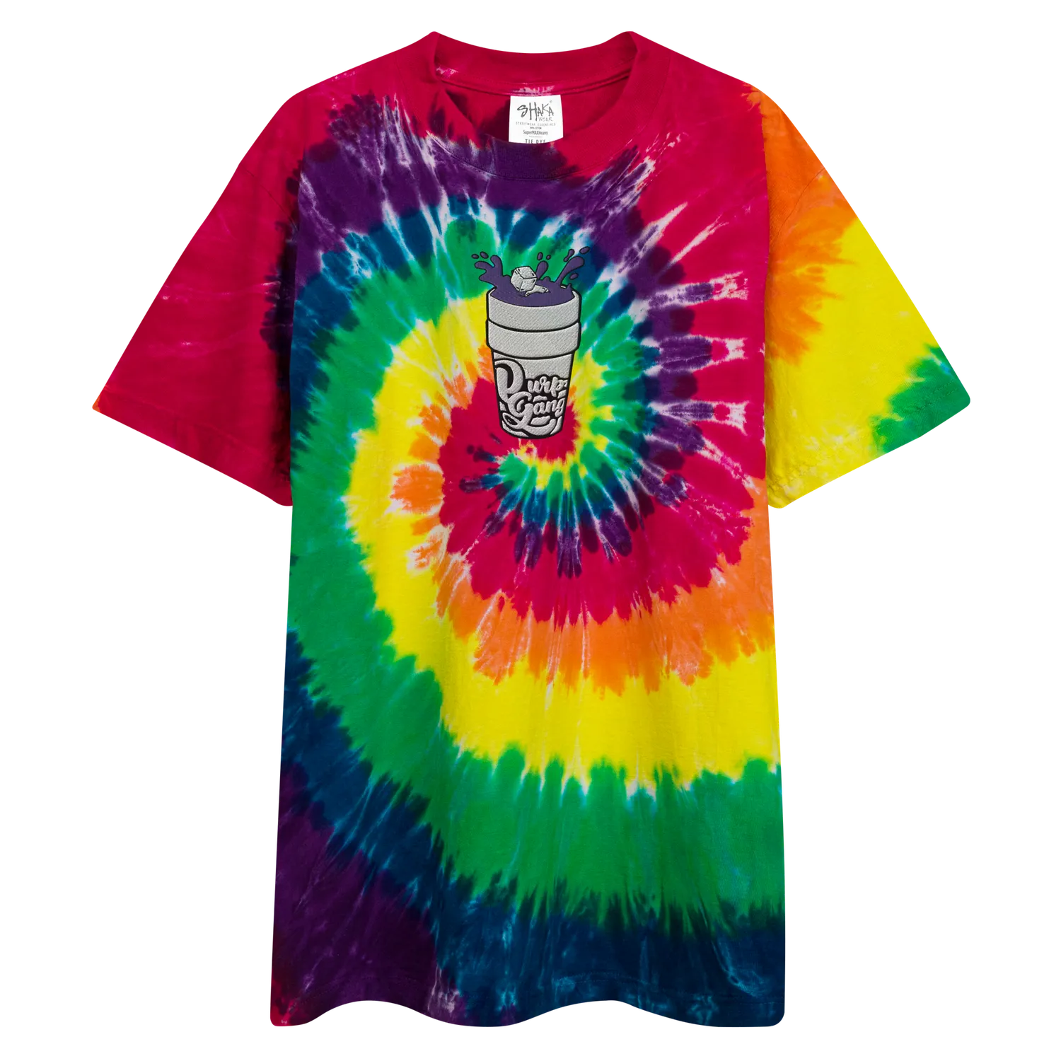 Razel Purp Gang Double Cup tie-dye t-shirt oversized