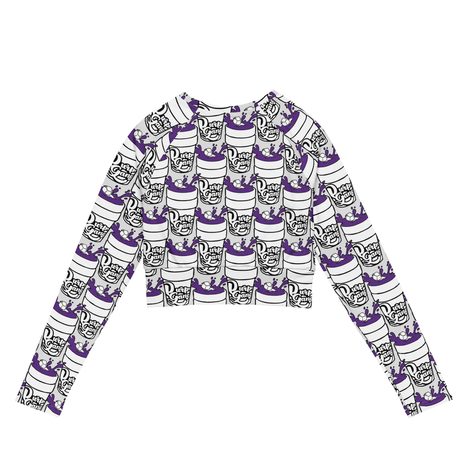 Razel Purp Gang Double Cup longsleeve crop top UPF50+