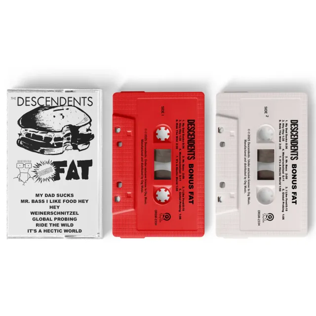 Descendents Bonus Fat cassette rood-wit 8 tracks