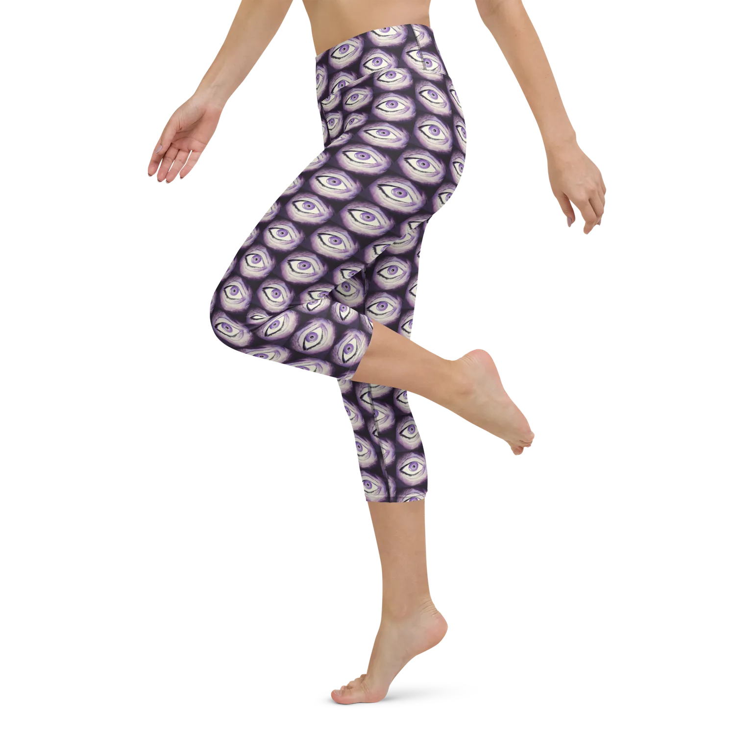 Razel Thousand Eyes yoga capri zwart stretch