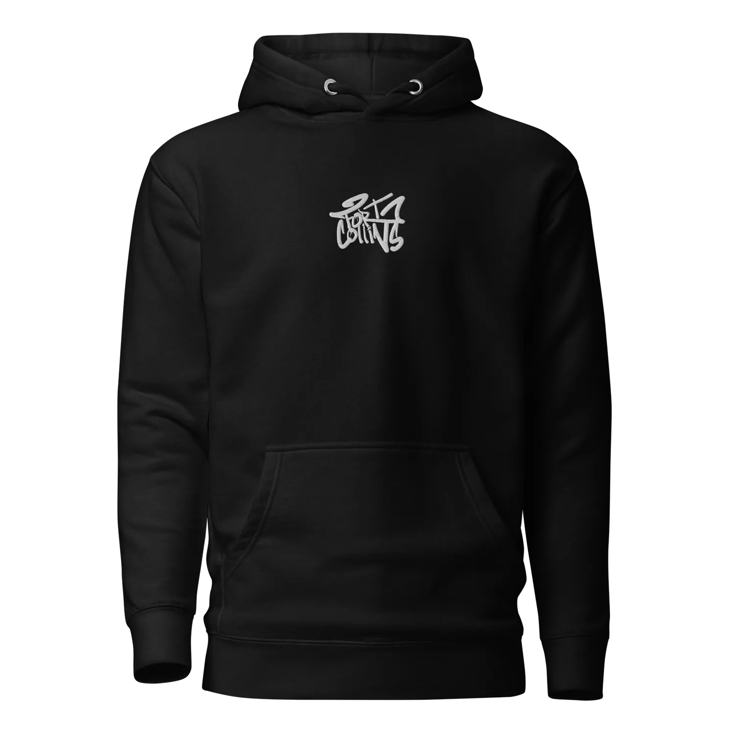 Razel Fort Collins Hoodie zwart geborduurd