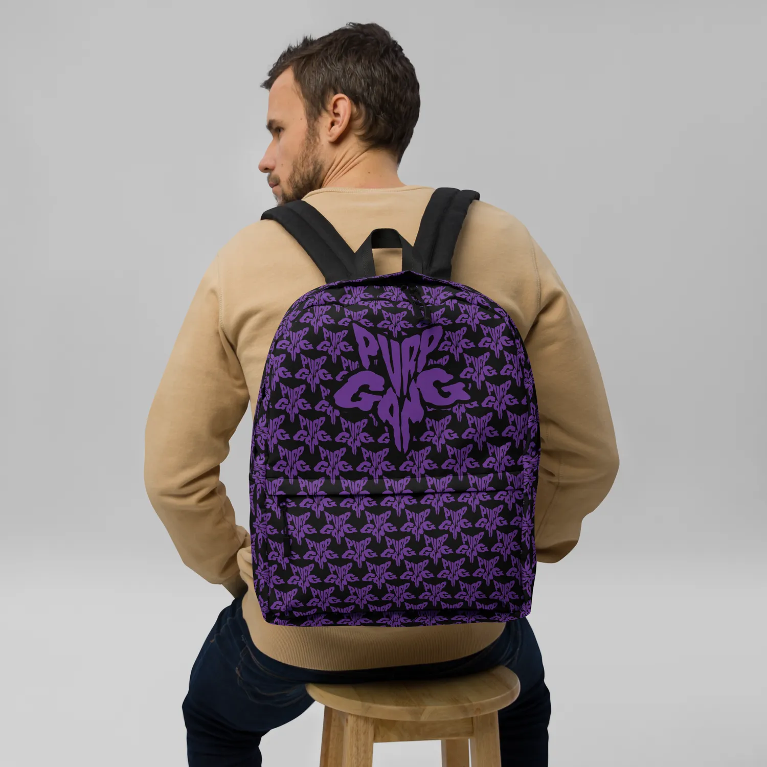 Razel Purp Gang Rock Star Motif Rugzak 15 inch
