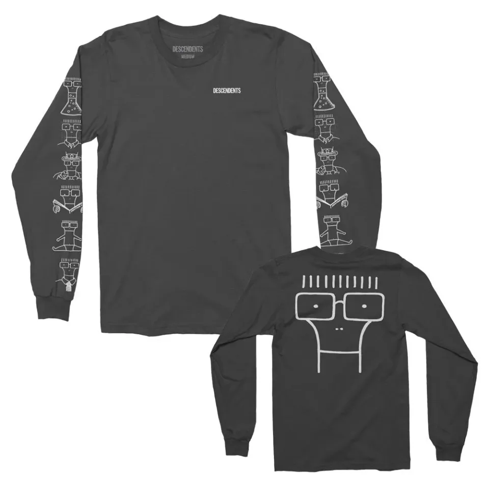 Descendents Milo Illustration longsleeve zwart katoen