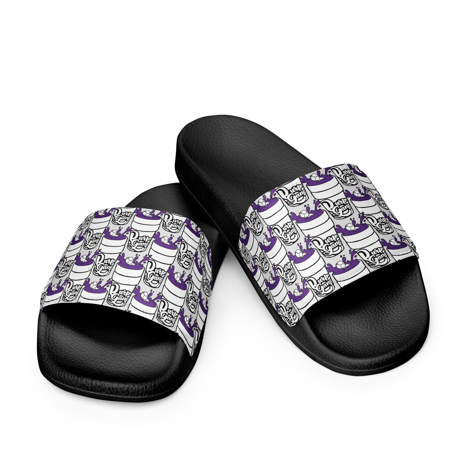 Razel Purp Gang Double Cup slides zwart gevoerd