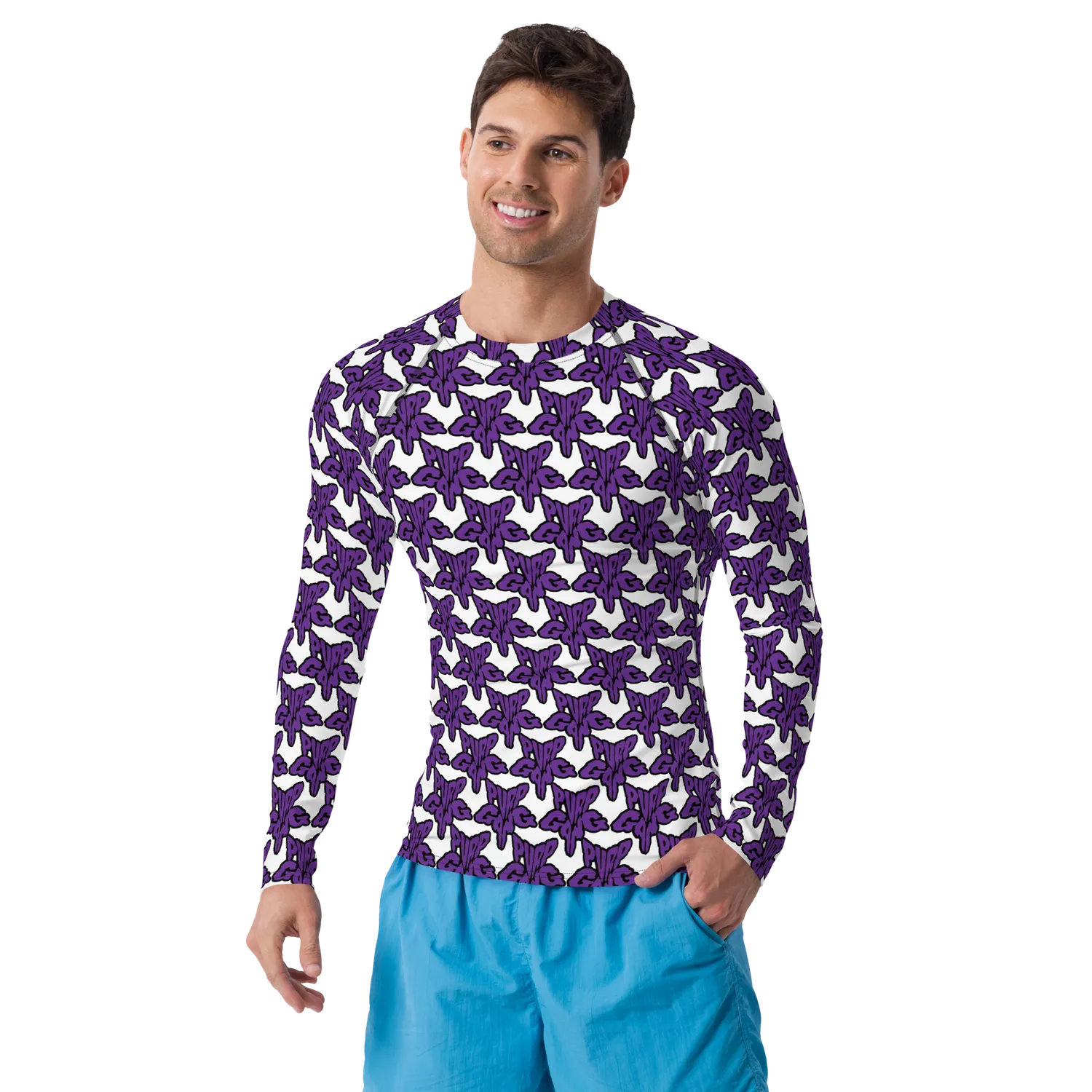 Razel Purp Gang Rock Star rashguard surfshirt M