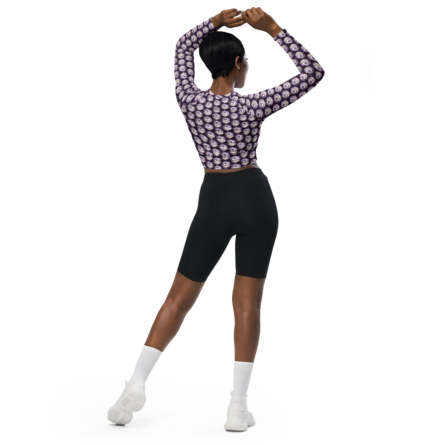 Razel Thousand Eyes croptop lange mouw maat M