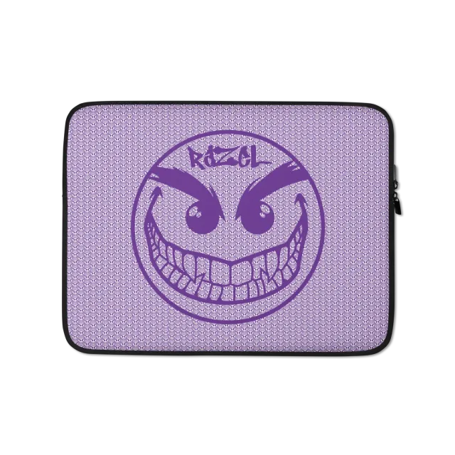 Razel Face laptop sleeve 13 inch neopreen zwart