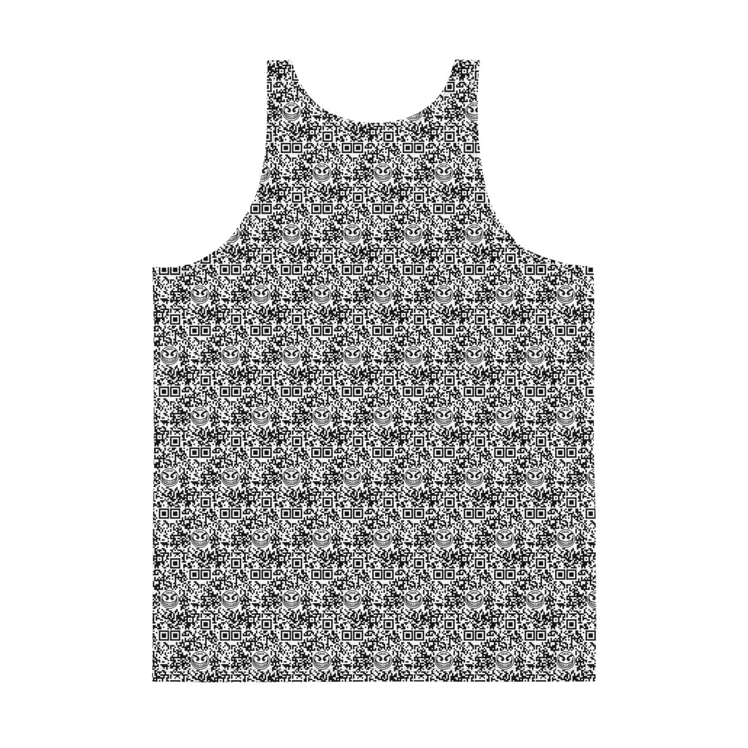 Razel Face QR Code tanktop heren stretch
