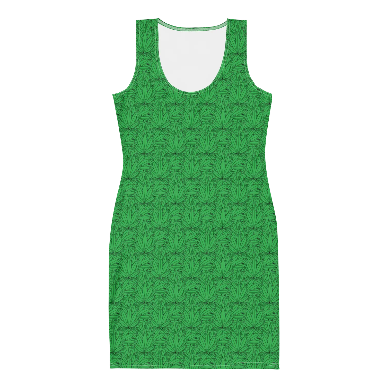 Razel Marijuana Tree Star jurk stretch