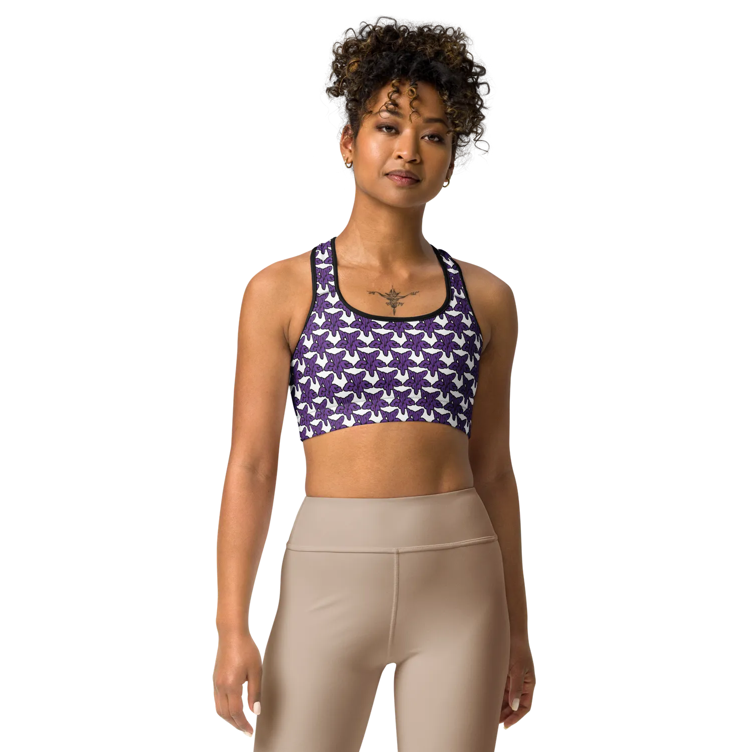 Razel Purp Gang Rock Star sportbh zwart stretch