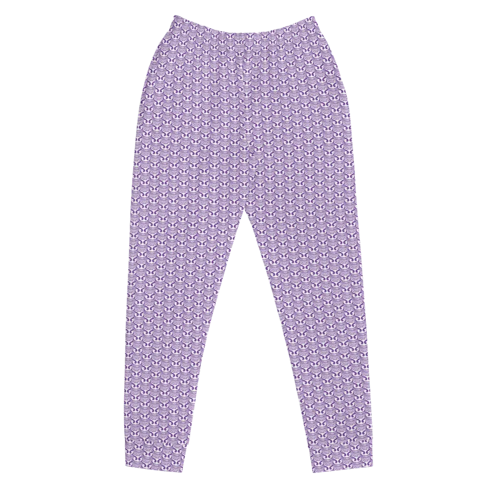Razel Face Motif Joggers dames slim fit fleece zakken