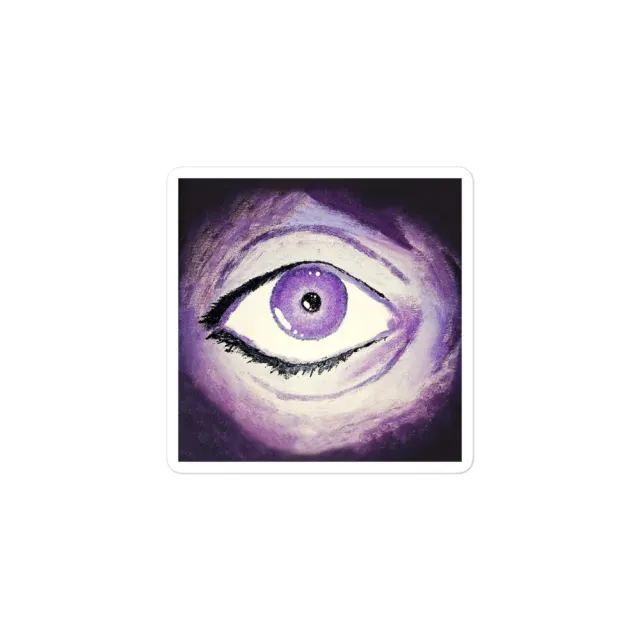 Razel Eye of Razel sticker 7,6 x 7,6 cm vinyl ondoorzichtig