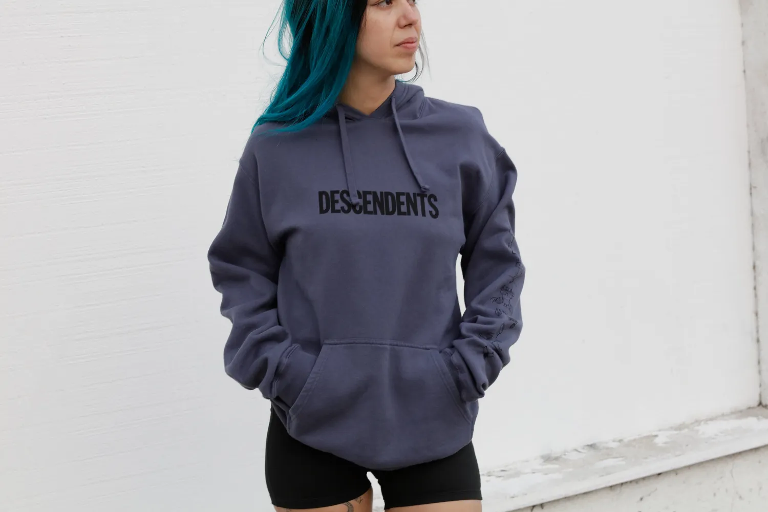 Descendents Milo Illustration hoodie granite katoen