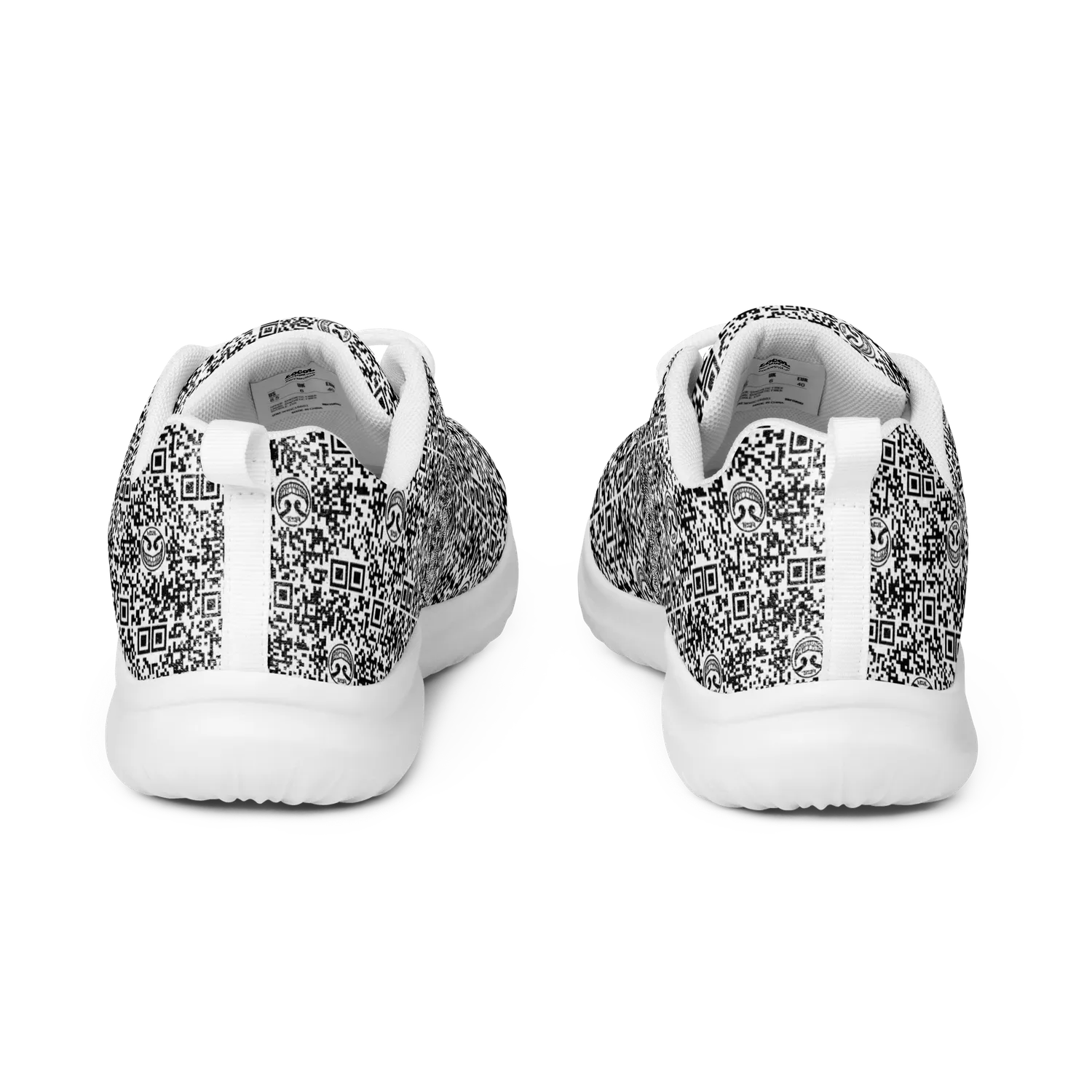 Razel Face QR Code Motif Sneakers flyknit licht